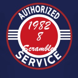 Authorized Service 1982 CJ 8 Scrambler Dark T Shirt