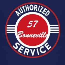 Authorized Service 1957 Pontiac Bonneville Dark T Shirt