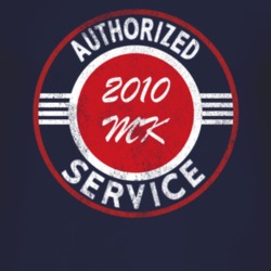 Authorized Service 2010 Patiot MK Distressed Look Dark T Shirt