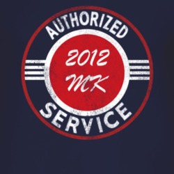 Authorized Service 2012 Patiot MK Distressed Look Dark T Shirt