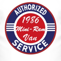 Authorized Service 1986 Dodge Mini-Ram Van T Shirt