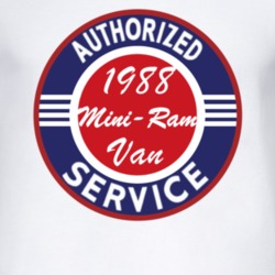Authorized Service 1988 Dodge Mini-Ram Van T Shirt
