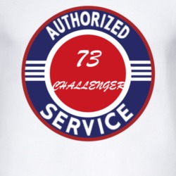 Authorized Service 1973 DODGE CHALLENGER T Shirt