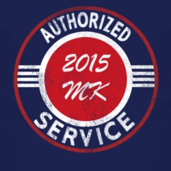 Authorized Service 2015 Patiot MK Distressed Look Dark T Shirt