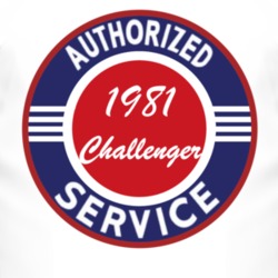 Authorized Service 1981 Dodge Challenger T Shirt