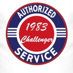 Authorized Service 1983 Dodge Challenger T Shirt