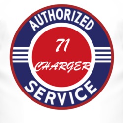 Authorized Service 1971 DODGE CHARGER T Shirt