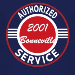 Authorized Service 2001 Pontiac Bonneville Dark T Shirt