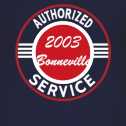Authorized Service 2003 Pontiac Bonneville Dark T Shirt