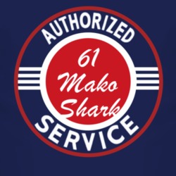 Authorized Service 1961 Chevy Mako Shark Dark T Shirt