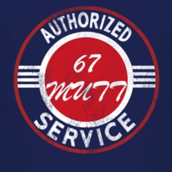 Authorized Service 1967 M151 MUTT Distressed Look Dark T Shirt