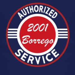 Authorized Service 2001 Chevy Borrego Dark T Shirt