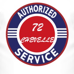 Authorized Service 1972 CHEVY CHEVELLE T Shirt
