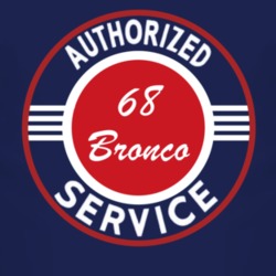 Authorized Service 1968 Bronco Dark T Shirt