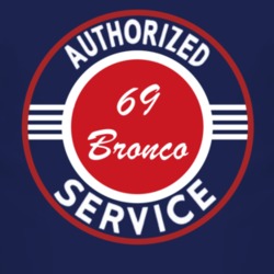 Authorized Service 1969 Bronco Dark T Shirt