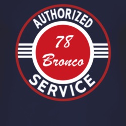 Authorized Service 1978 Bronco Dark T Shirt