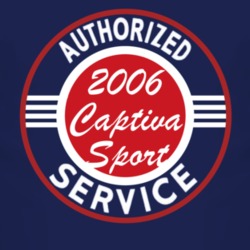 Authorized Service 2006 Chevy Captiva Sport Dark T Shirt