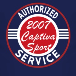 Authorized Service 2007 Chevy Captiva Sport Dark T Shirt