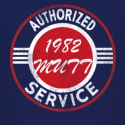 Authorized Service 1982 M151 MUTT Distressed Look Dark T Shirt