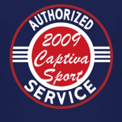 Authorized Service 2009 Chevy Captiva Sport Dark T Shirt