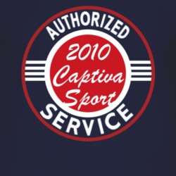 Authorized Service 2010 Chevy Captiva Sport Dark T Shirt