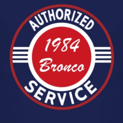 Authorized Service 1984 Bronco Dark T Shirt