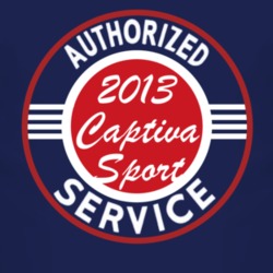 Authorized Service 2013 Chevy Captiva Sport Dark T Shirt