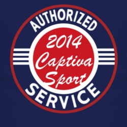 Authorized Service 2014 Chevy Captiva Sport Dark T Shirt