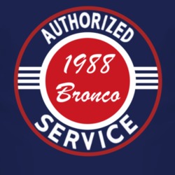 Authorized Service 1988 Bronco Dark T Shirt