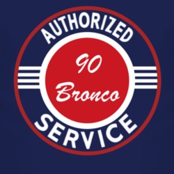 Authorized Service 1990 Bronco Dark T Shirt