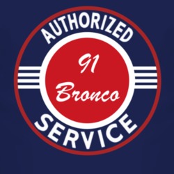 Authorized Service 1991 Bronco Dark T Shirt