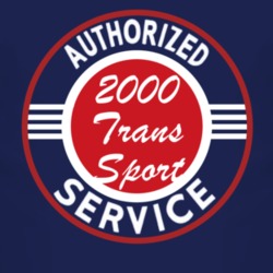 Authorized Service 2000 Chevy Trans Sport Dark T Shirt