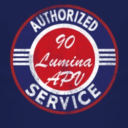 Authorized Service 1990 Chevy Lumina APV Distressed Look Dark T Shirt