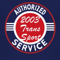 Authorized Service 2003 Chevy Trans Sport Dark T Shirt