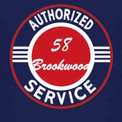 Authorized Service 1958 Chevy Brookwood Dark T Shirt