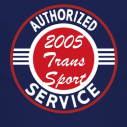 Authorized Service 2005 Chevy Trans Sport Dark T Shirt