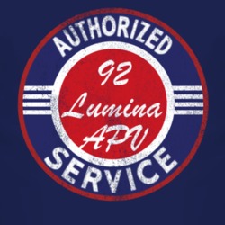 Authorized Service 1992 Chevy Lumina APV Distressed Look Dark T Shirt
