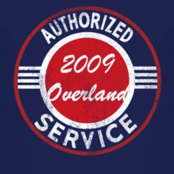 Authorized Service 2009 Laredo Overland Distressed Look Dark T Shirt