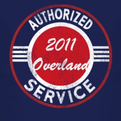 Authorized Service 2011 Laredo Overland Distressed Look Dark T Shirt
