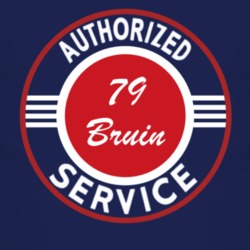 Authorized Service 1979 Chevy Bruin Dark T Shirt