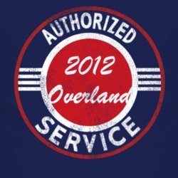 Authorized Service 2012 Laredo Overland Distressed Look Dark T Shirt