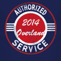 Authorized Service 2014 Laredo Overland Distressed Look Dark T Shirt