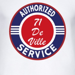 Authorized Service 1971 Cadillac De Ville T Shirt