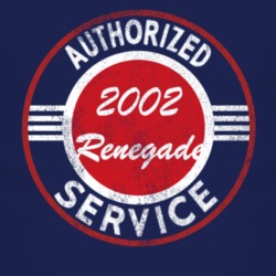 Authorized Service 2002 Liberty Renegade Distressed Look Dark T Shirt