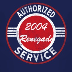 Authorized Service 2004 Liberty Renegade Distressed Look Dark T Shirt