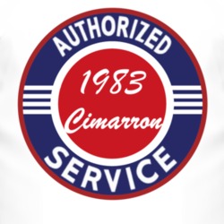 Authorized Service 1983 Cadillac Cimarron T Shirt