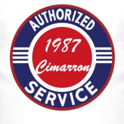 Authorized Service 1987 Cadillac Cimarron T Shirt