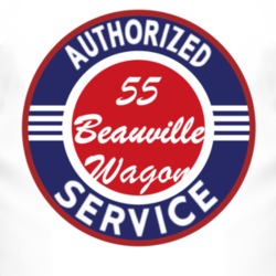 Authorized Service 1955 Chevy Beauville Wagon T Shirt