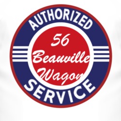 Authorized Service 1956 Chevy Beauville Wagon T Shirt