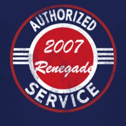 Authorized Service 2007 Liberty Renegade Distressed Look Dark T Shirt